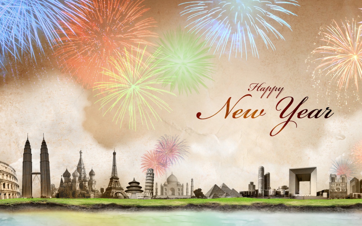 Fondo de pantalla Happy New Year 1440x900