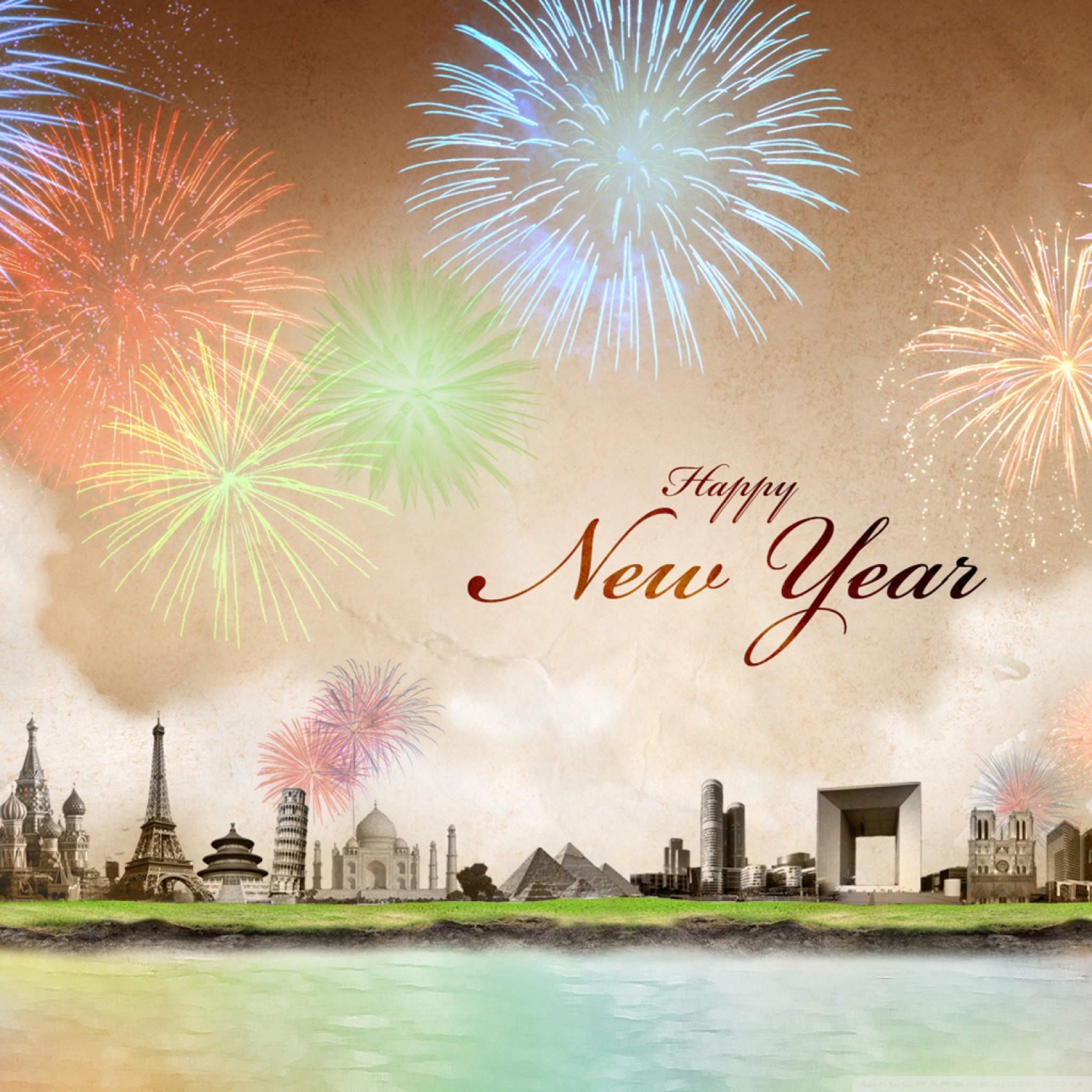 Fondo de pantalla Happy New Year 2048x2048