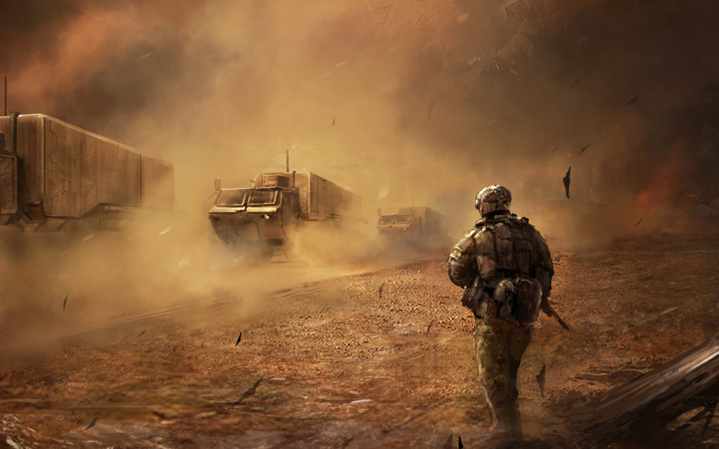 War In Desert wallpaper 1440x900