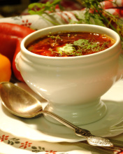 Обои Ukrainian Red Borscht Soup 176x220