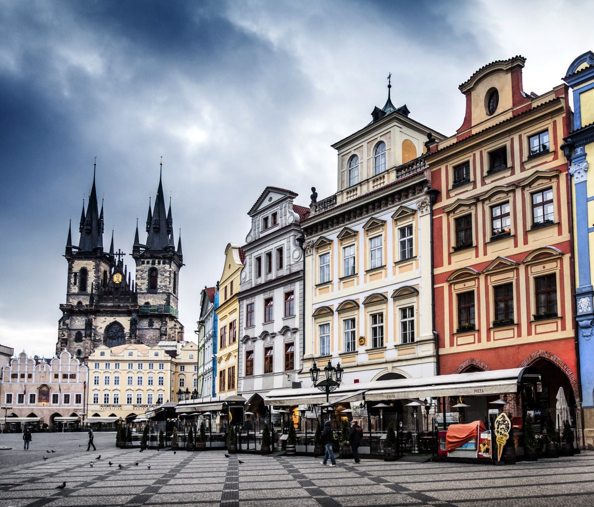 Prague Old Town Square wallpaper 1200x1024