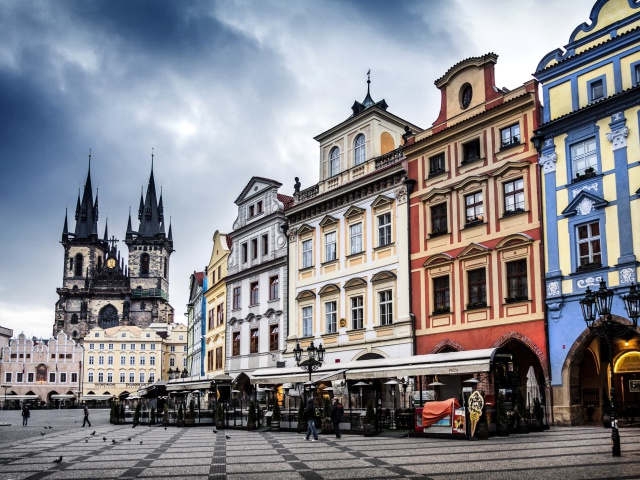 Sfondi Prague Old Town Square 640x480