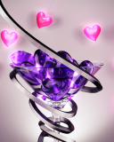 Das Glass Hearts Wallpaper 128x160