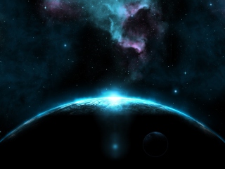 Screenshot №1 pro téma Giant Dark Blue Planet 320x240