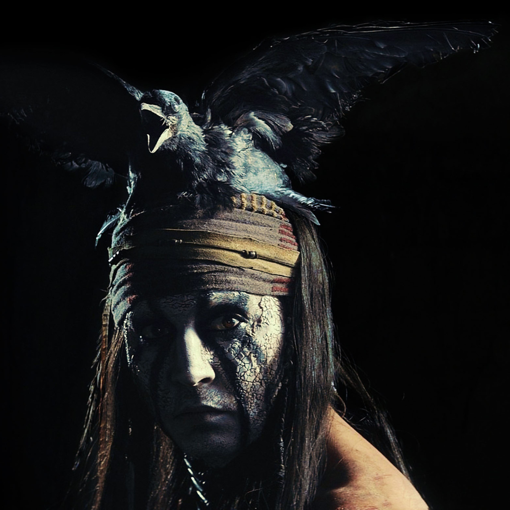 Johnny Depp As Tonto - The Lone Ranger Movie 2013 wallpaper 1024x1024