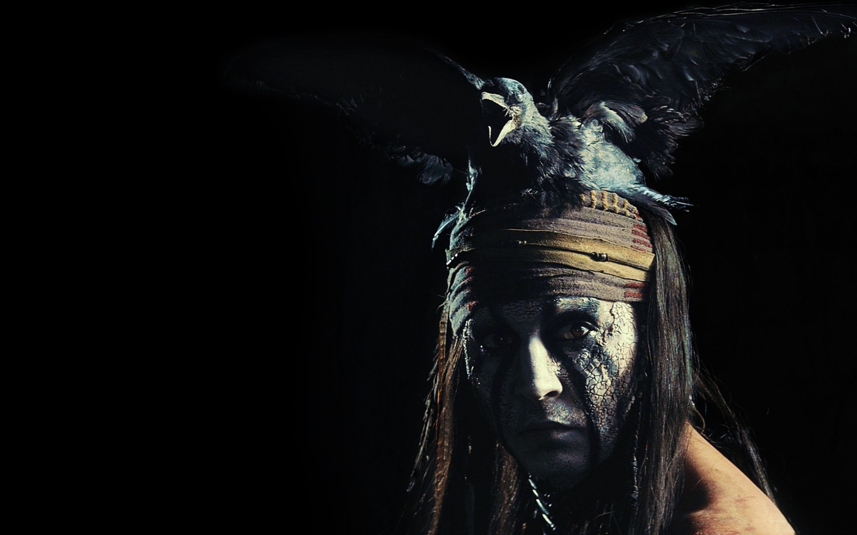 Das Johnny Depp As Tonto - The Lone Ranger Movie 2013 Wallpaper 1680x1050