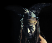 Fondo de pantalla Johnny Depp As Tonto - The Lone Ranger Movie 2013 176x144