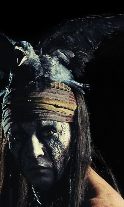 Screenshot №1 pro téma Johnny Depp As Tonto - The Lone Ranger Movie 2013 480x800