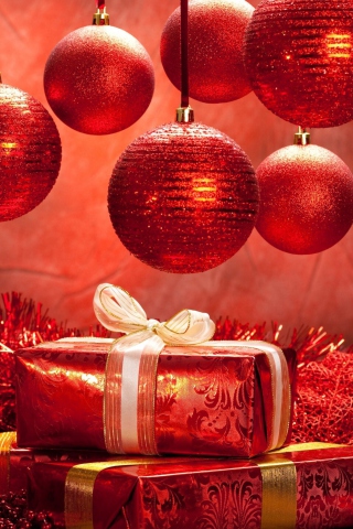 Das Christmas Gifts Wallpaper 320x480