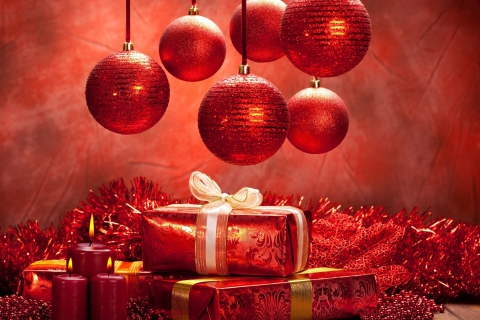 Das Christmas Gifts Wallpaper 480x320