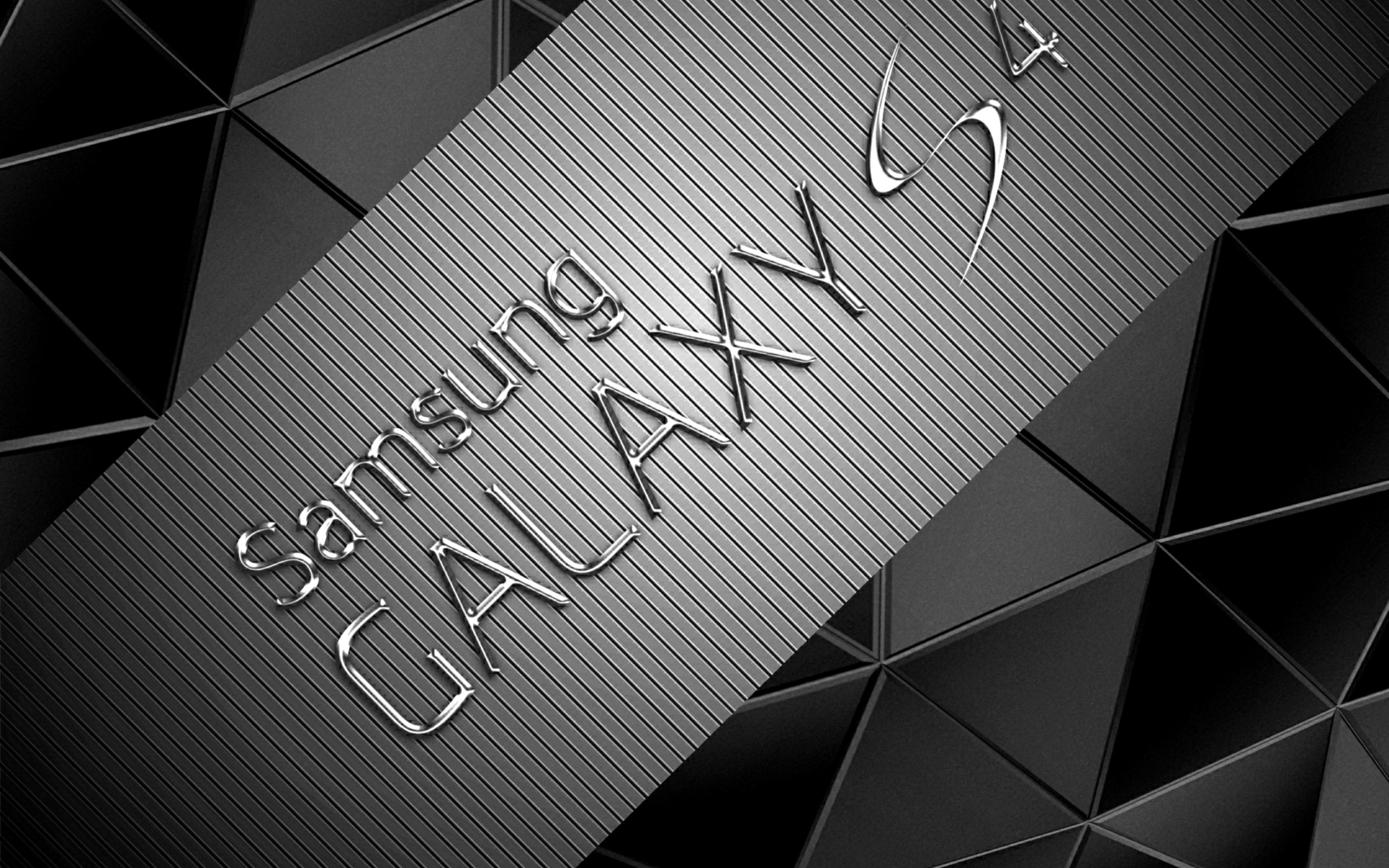 Gray Galaxy S4 wallpaper 2560x1600