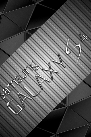 Gray Galaxy S4 wallpaper 320x480