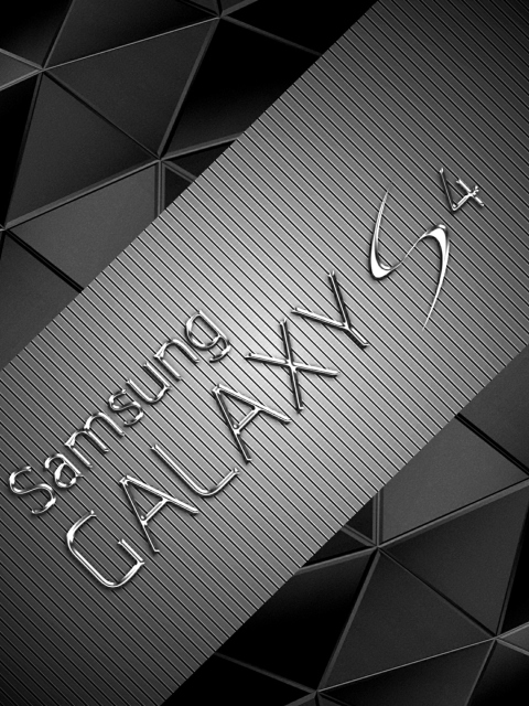 Gray Galaxy S4 wallpaper 480x640