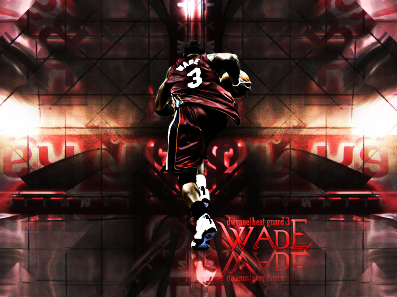 Обои Dwyane Wade - Head Guard 1280x960