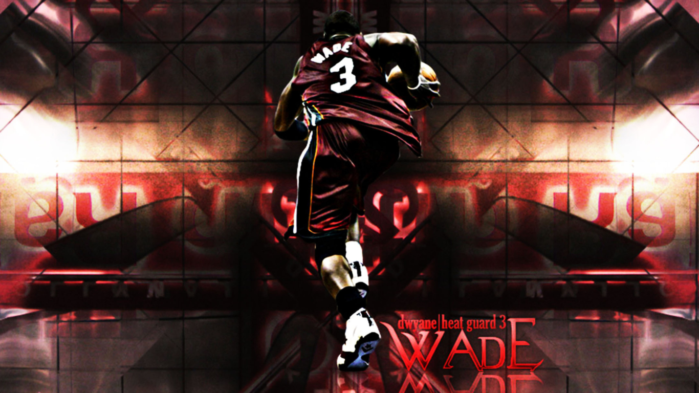 Dwyane Wade - Head Guard wallpaper 1366x768
