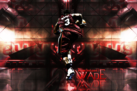 Dwyane Wade - Head Guard wallpaper 480x320