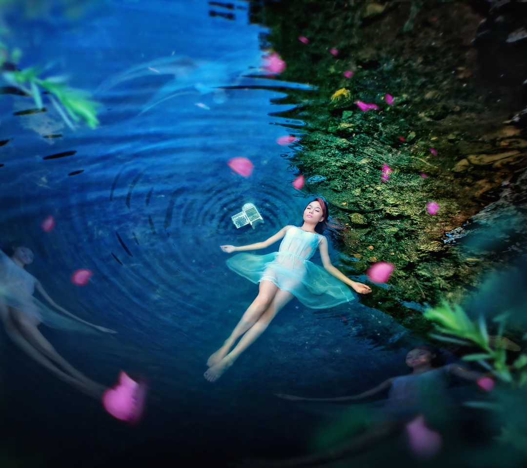 Das Water Fairy Wallpaper 1080x960