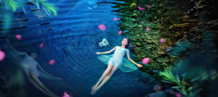 Das Water Fairy Wallpaper 720x320