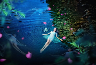 Water Fairy Background for Android, iPhone and iPad