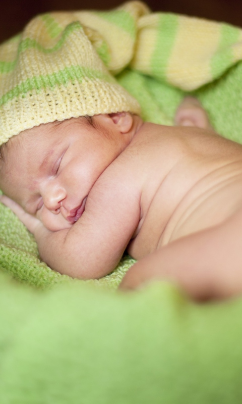 Fondo de pantalla Cute Sleeping Baby 480x800