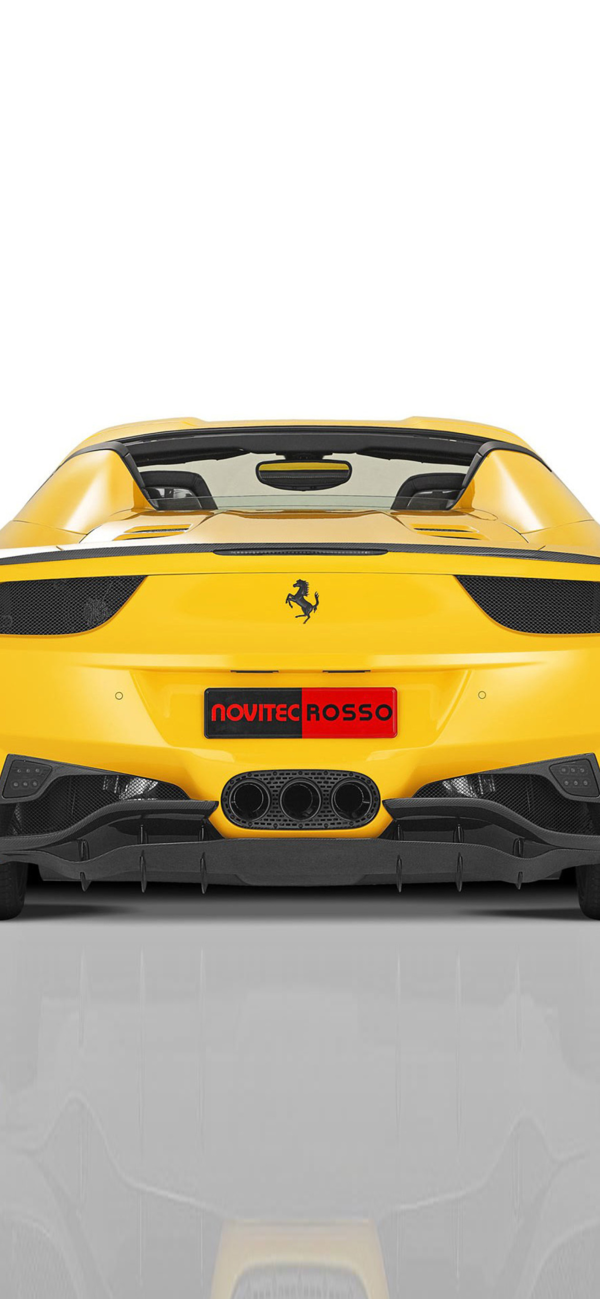 Das Ferrari 458 Spider from NOVITEC ROSSO Wallpaper 1170x2532