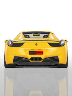 Fondo de pantalla Ferrari 458 Spider from NOVITEC ROSSO 240x320