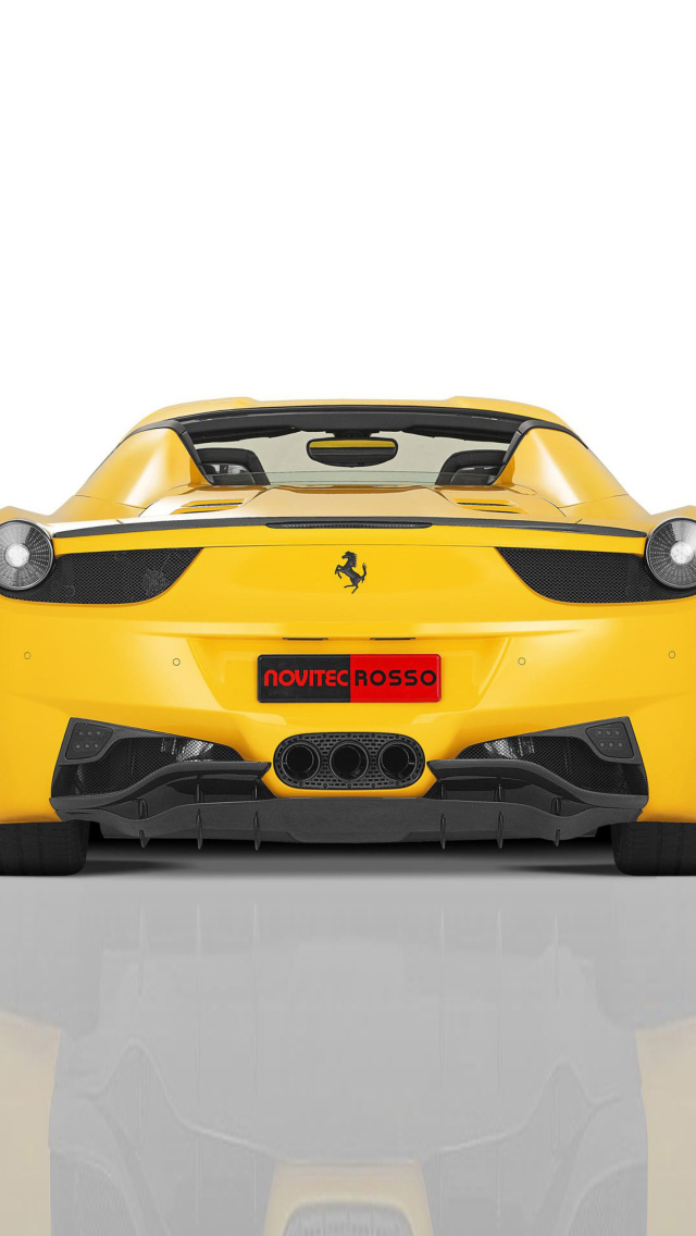 Sfondi Ferrari 458 Spider from NOVITEC ROSSO 640x1136