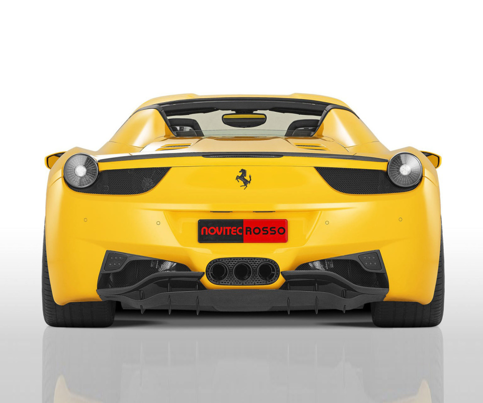 Fondo de pantalla Ferrari 458 Spider from NOVITEC ROSSO 960x800