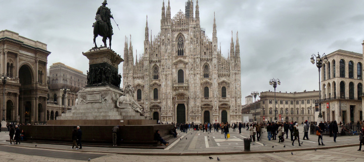 Milan Cathedral, Duomo di Milano wallpaper 720x320