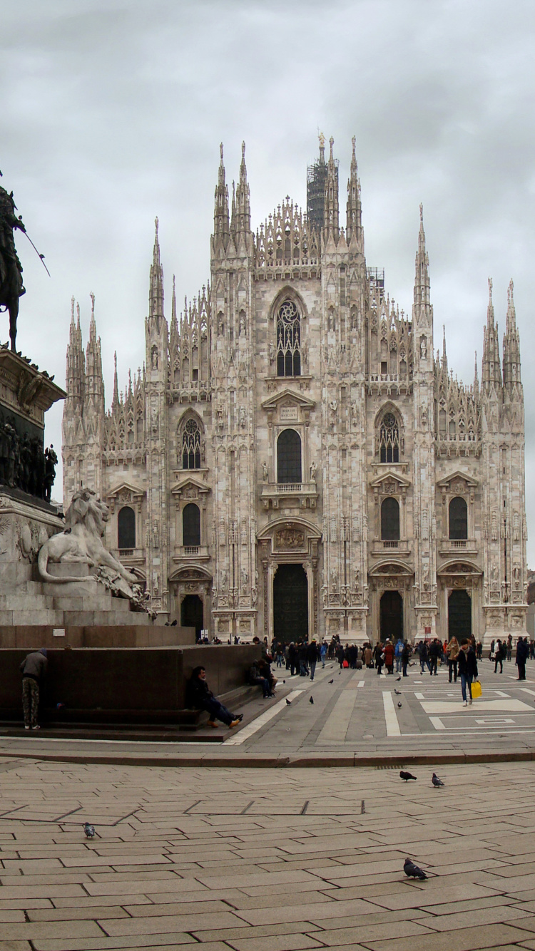 Sfondi Milan Cathedral, Duomo di Milano 750x1334