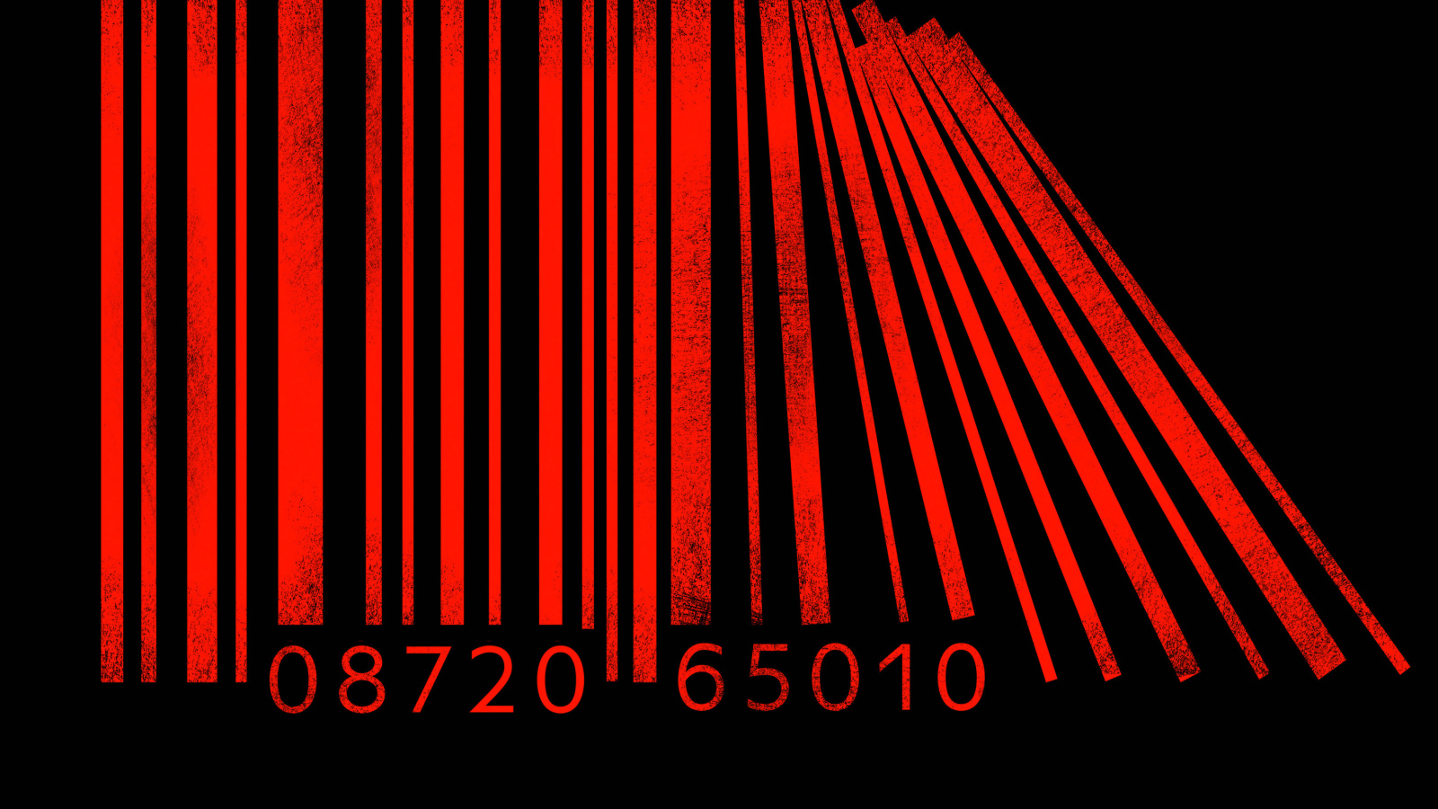 Обои Minimalism Barcode 1600x900