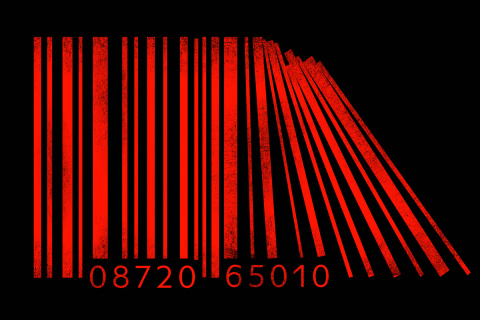 Minimalism Barcode wallpaper 480x320