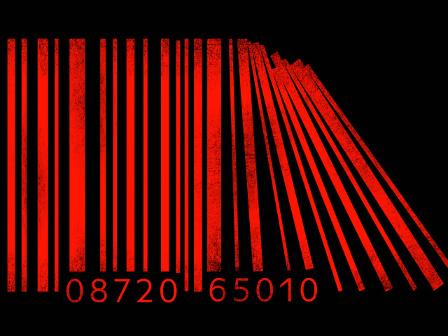 Fondo de pantalla Minimalism Barcode 640x480