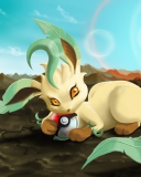 Leafeon Pokemon screenshot #1 128x160