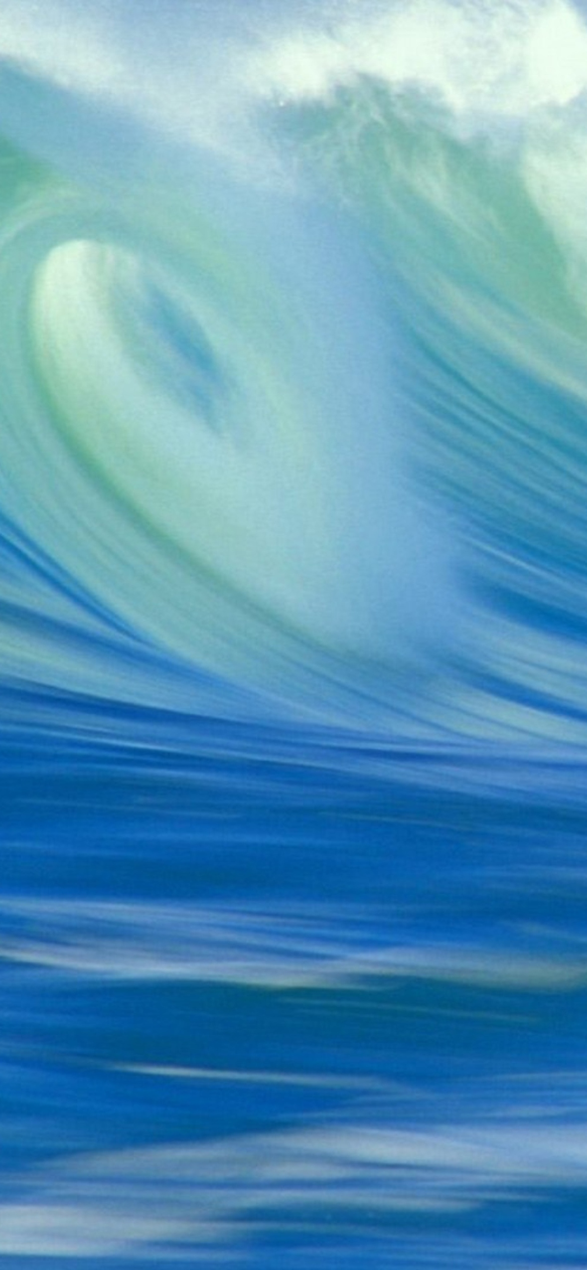 Das Blue Waves Wallpaper 1170x2532