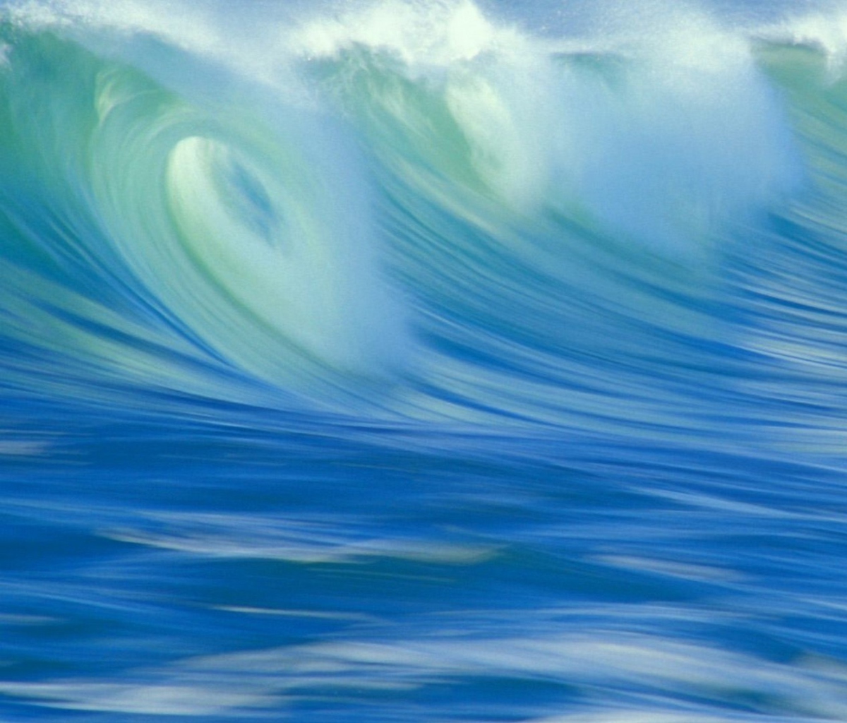 Das Blue Waves Wallpaper 1200x1024