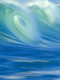 Das Blue Waves Wallpaper 240x320