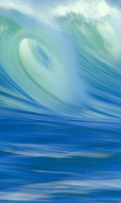 Das Blue Waves Wallpaper 240x400