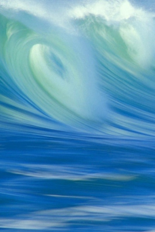 Das Blue Waves Wallpaper 320x480