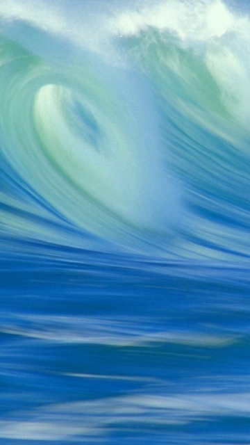 Das Blue Waves Wallpaper 360x640
