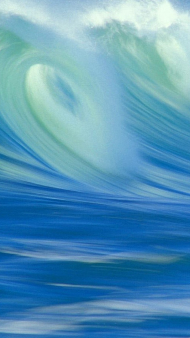 Das Blue Waves Wallpaper 640x1136