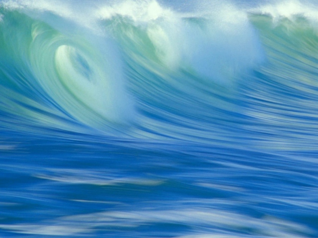 Das Blue Waves Wallpaper 640x480