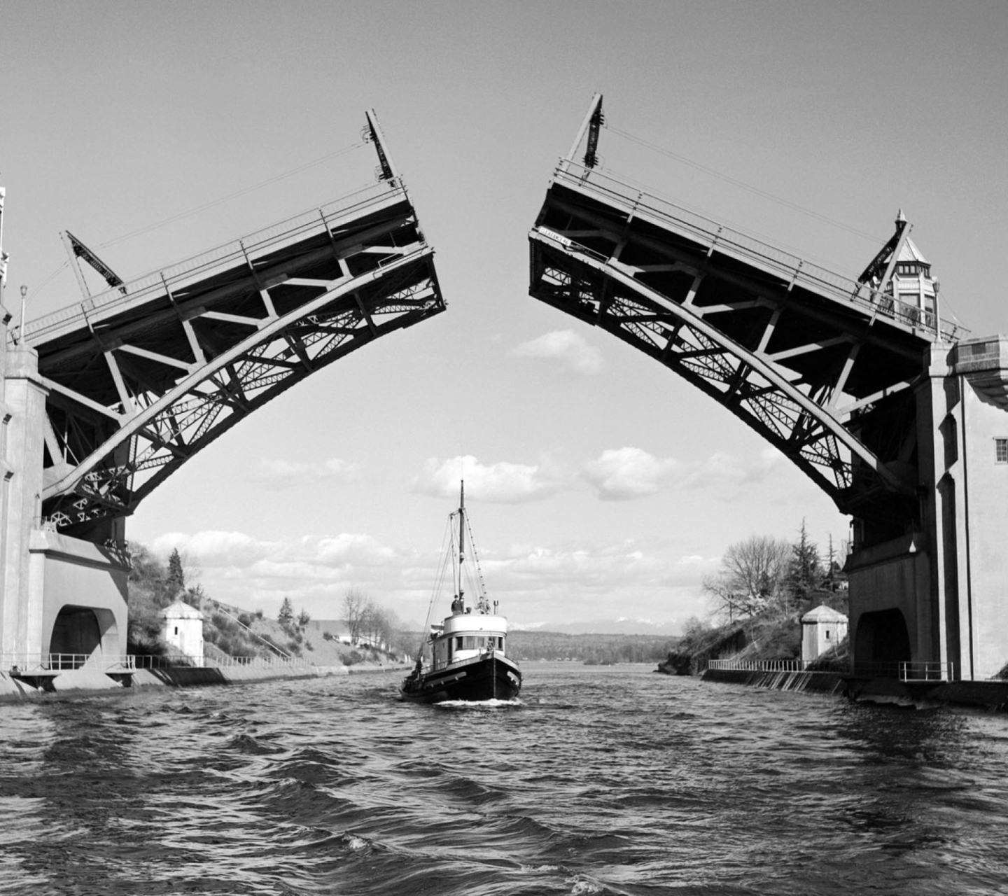 Sfondi Boat And Bridge 1440x1280