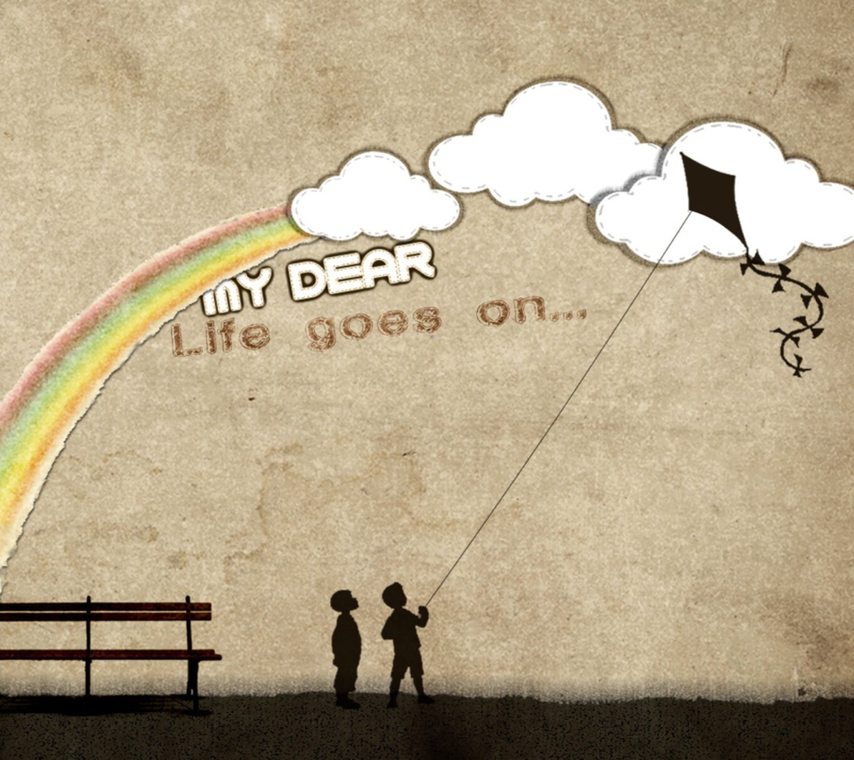 Das Life Goes On Wallpaper 960x854