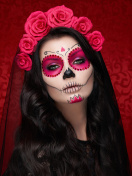 Dia de muertos makeup wallpaper 132x176