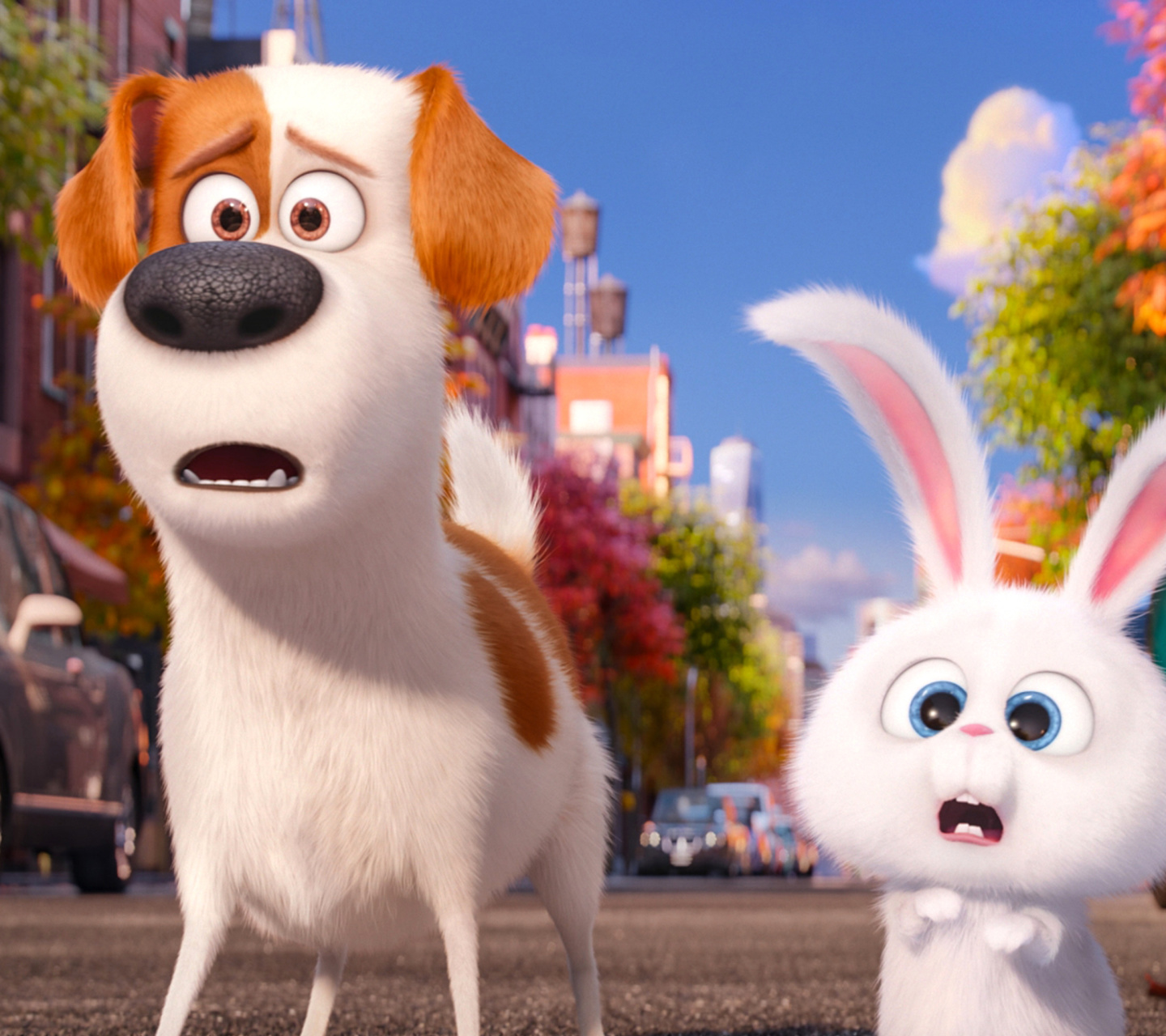 Обои The Secret Life of Pets, Max and Snowball 1440x1280