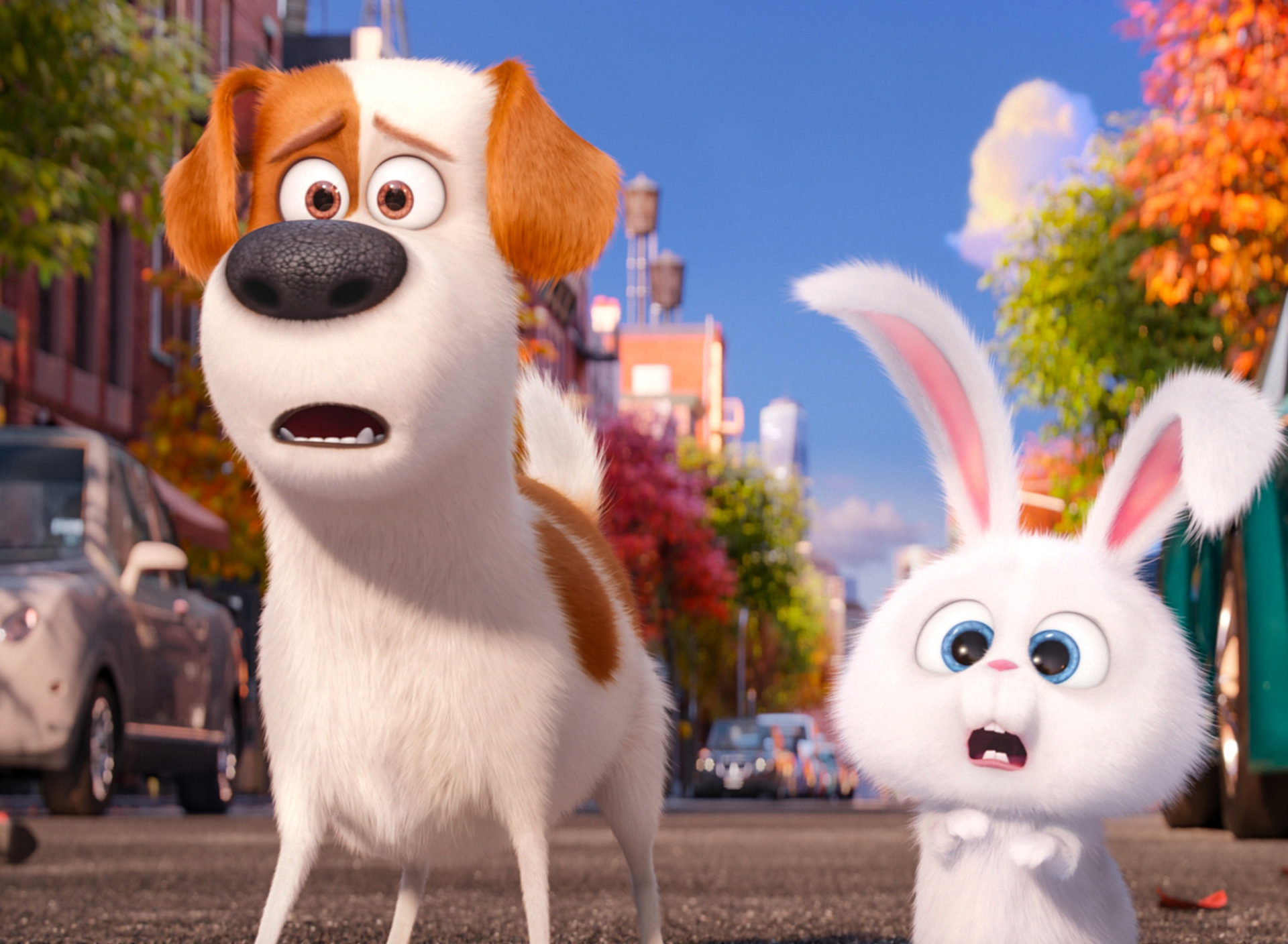 Обои The Secret Life of Pets, Max and Snowball 1920x1408