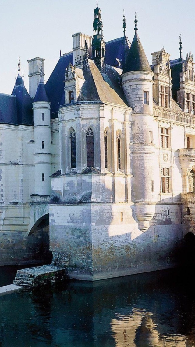 Das Château de Chenonceau Wallpaper 640x1136
