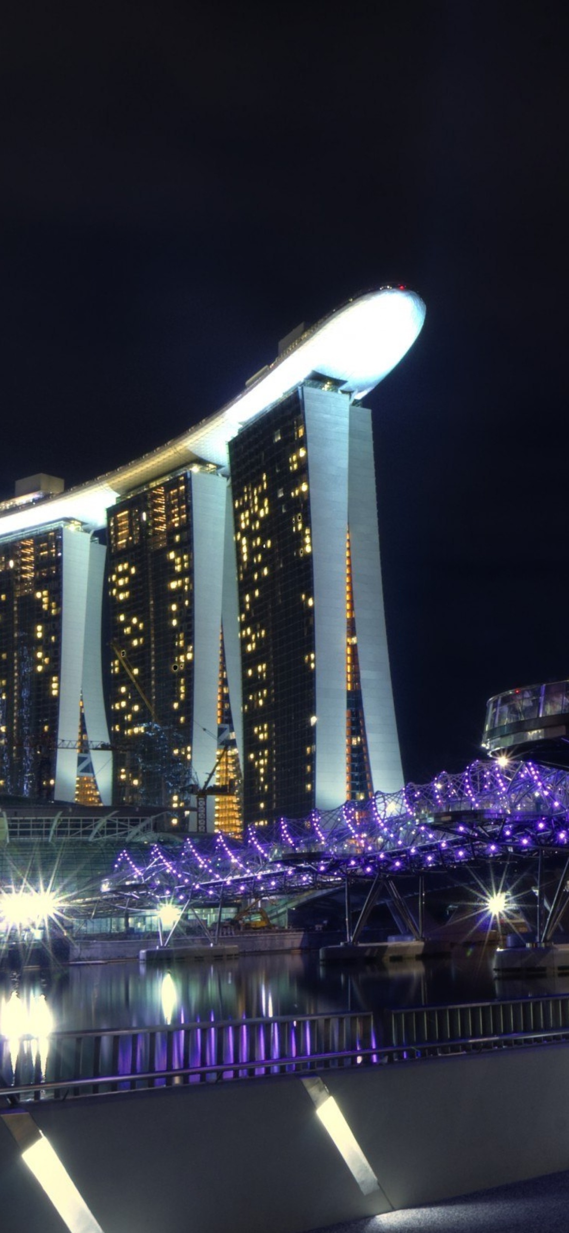 Das Helix Bridge in Singapore Wallpaper 1170x2532