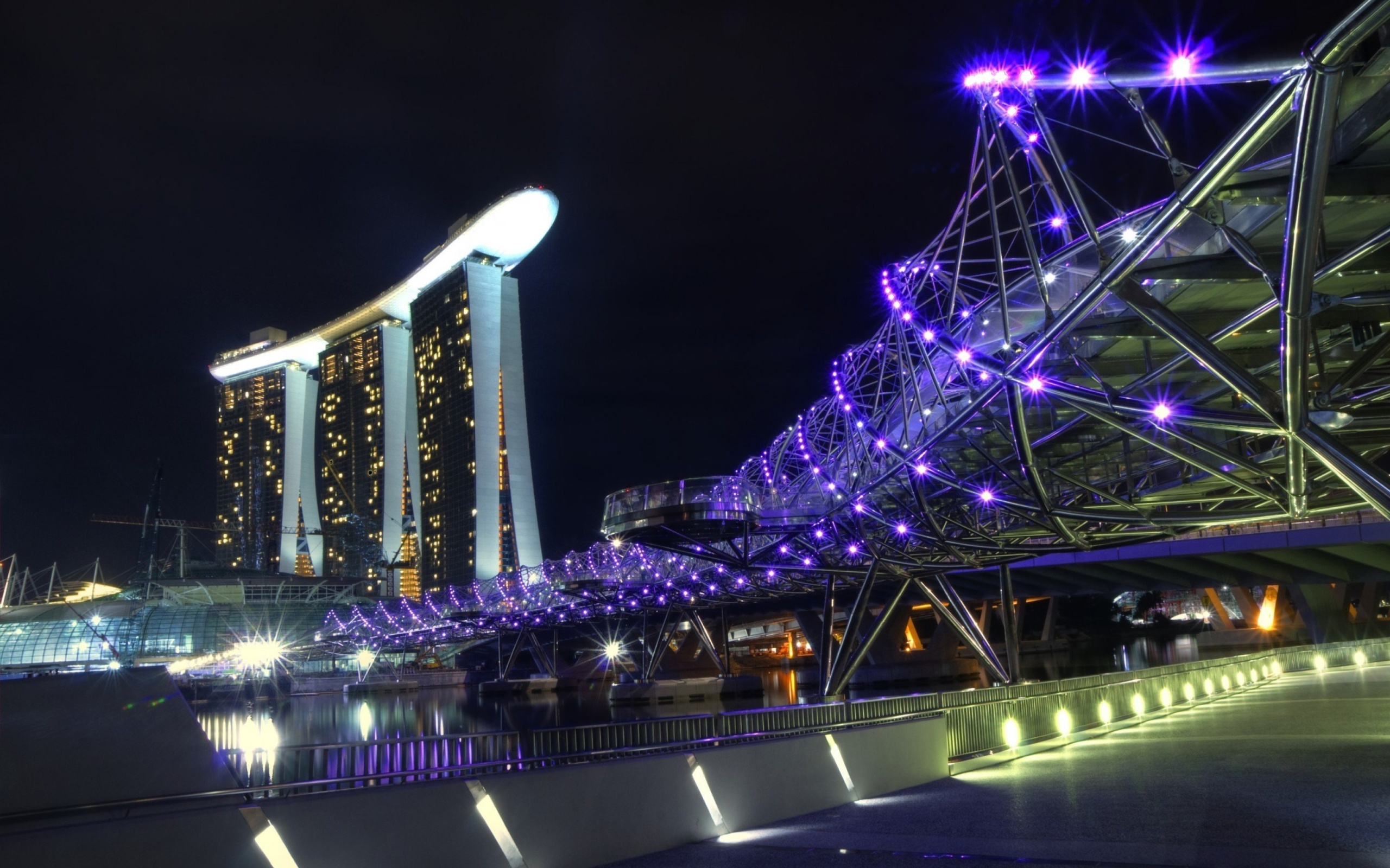 Helix Bridge in Singapore wallpaper 2560x1600